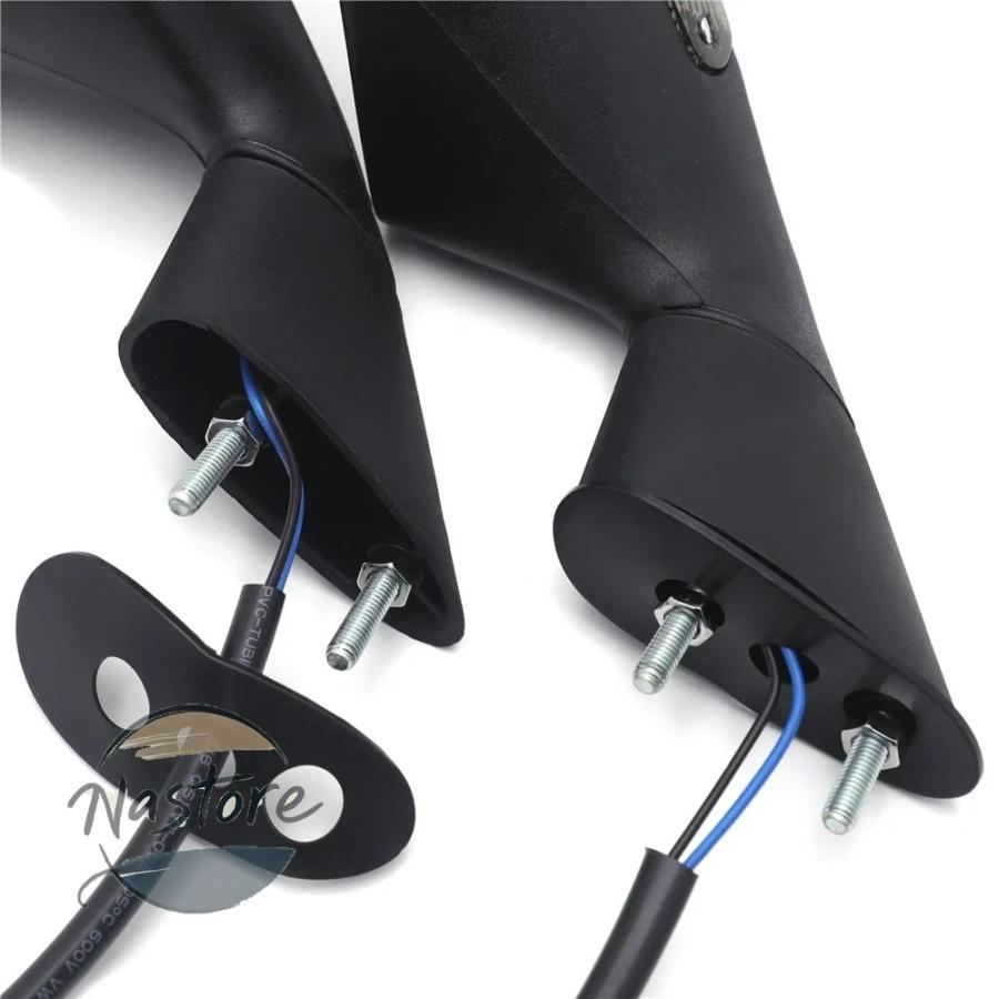 並行輸入品 バイク turn signal rear view mirrors for aprilia 2004 2008 rsv 1000 2007 mille r black free shipping カスタムパーツ 部品 アクセサリー_7