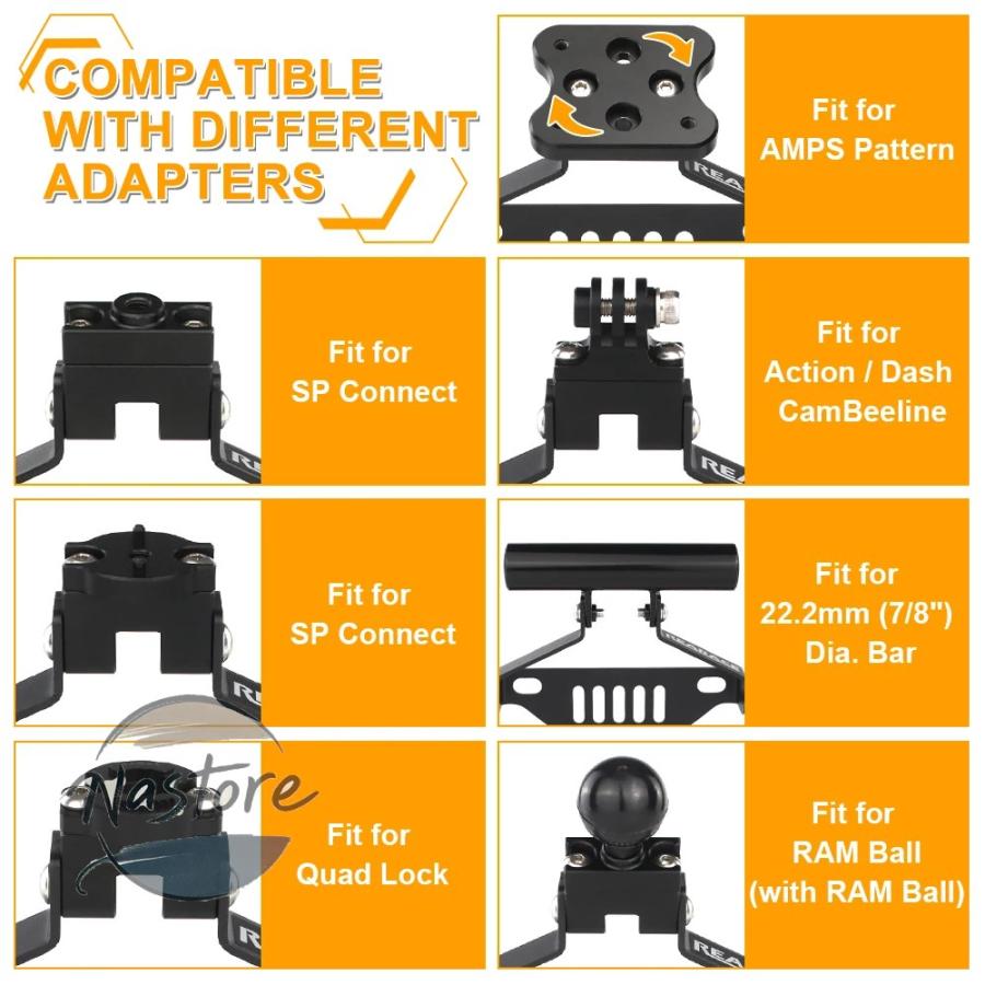 並行輸入品 ロイヤルエンフィールド バイク フロント gps ナビゲーション電話 ホルダー ガラス ブラケット ヒマラヤ450 2022 マウント カスタムパーツ 部品の画像