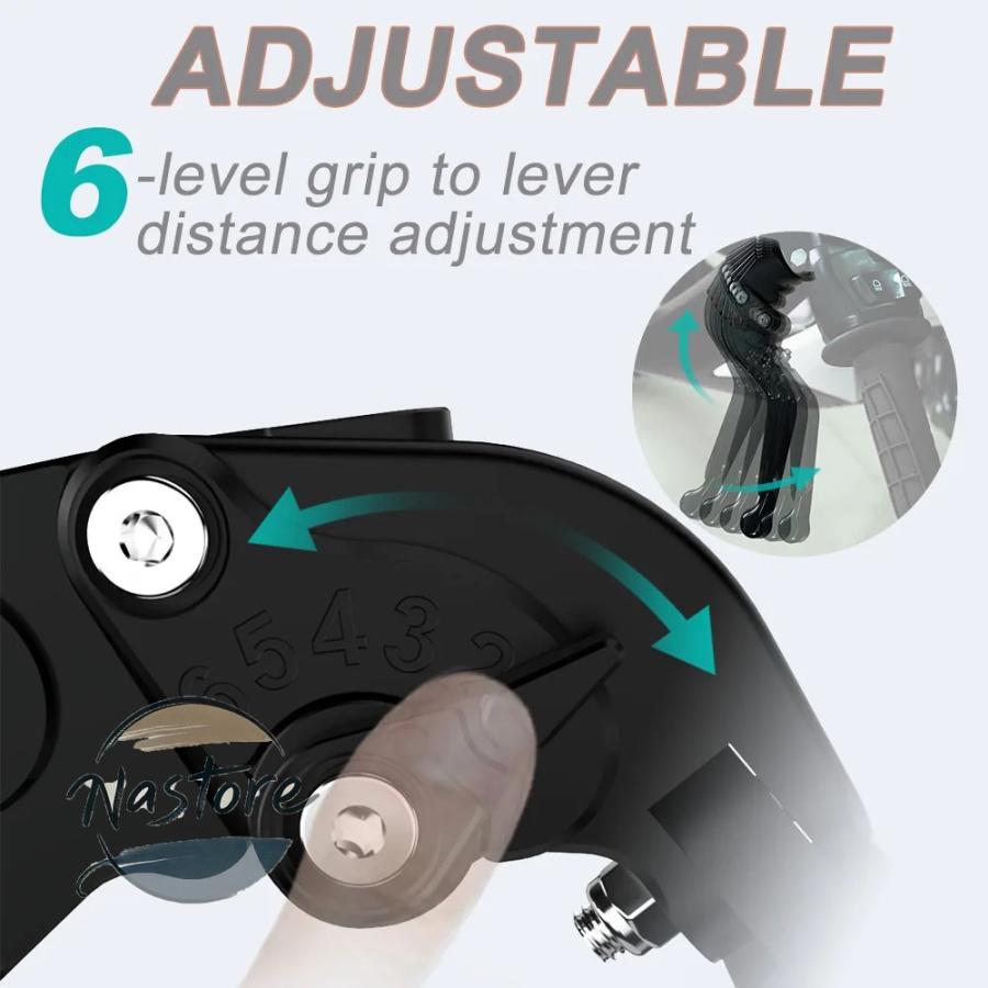 並行輸入品 kwr650 バイク ハンドル クラッチ ブレーキ 二輪 バー レバー 調整可能 折りたたみ式 拡張可能 2022 2023 2024 カスタムパーツ 部品 アクセサリー_11
