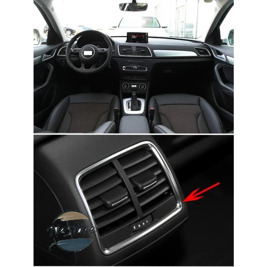 並行輸入品 アウディ audi q3 カバー フロント リア 2013-2018 エアコンベントエアコンアウトレット オートダッシュセンターコンソール カスタムパーツ 部品の画像