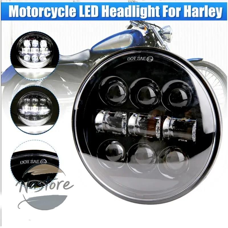 並行輸入品 ヘッド ヘッドライト ライト 2x 5.75インチ led ハイ/ロービーム ハロー スピードトリプル \u0026 ストリートトリプル サンダー 5 3/4インチ_14