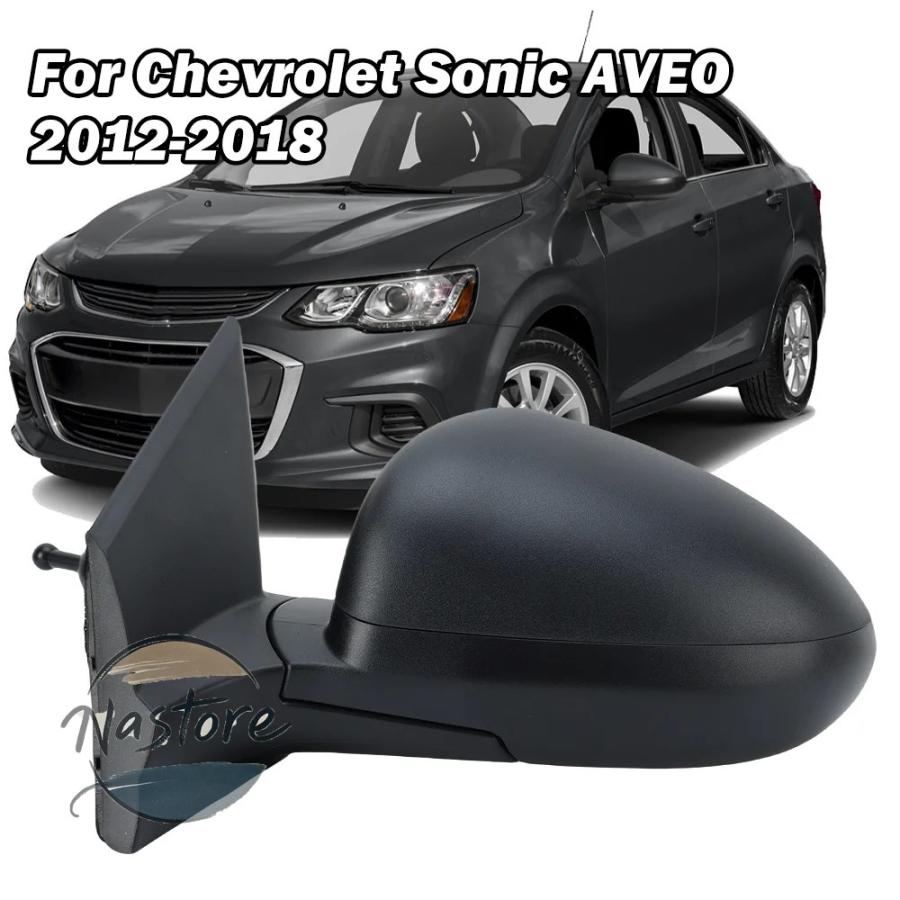 並行輸入品 side mirrors assembly シボレー sonic aveo 2012 2014 2015-2018 textured b_4