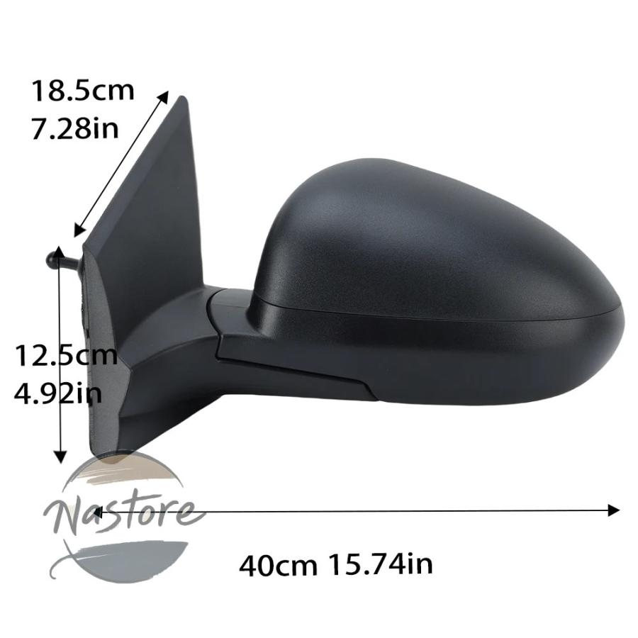 並行輸入品 side mirrors assembly シボレー sonic aveo 2012 2014 2015-2018 textured b_7