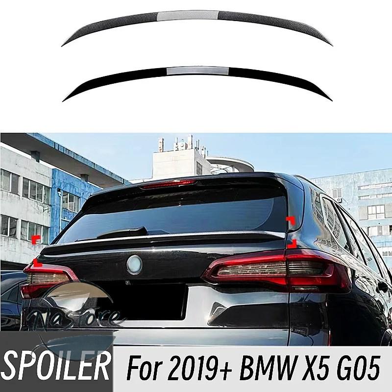 並行輸入品 BMW リア カスタムパーツ 2019-2024 x5 g05 absプラスチックブラックカーボントランクミッドスポイラーウィングカーアクセサリーパーツ 部品_3