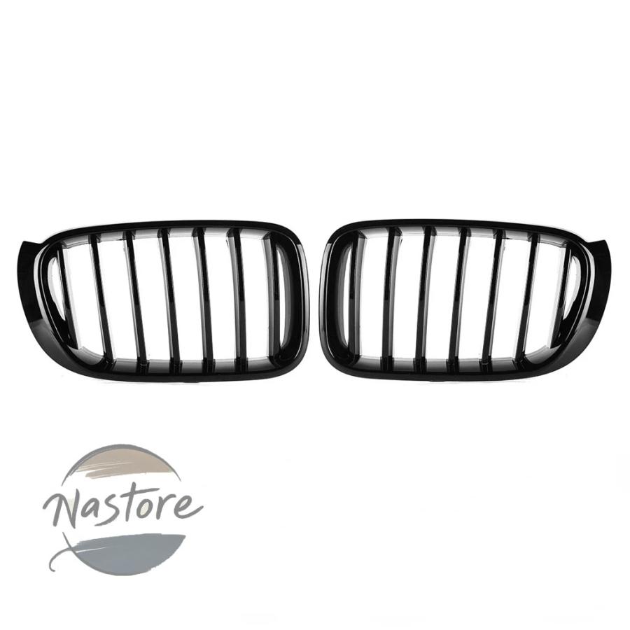 並行輸入品 BMW フロント 交換 光沢/マット仕上げ スポーツキドニーグリル x3 f25 x4 f26 2014-2017 シングルスラット レーシングバンパーグリル 部品_3