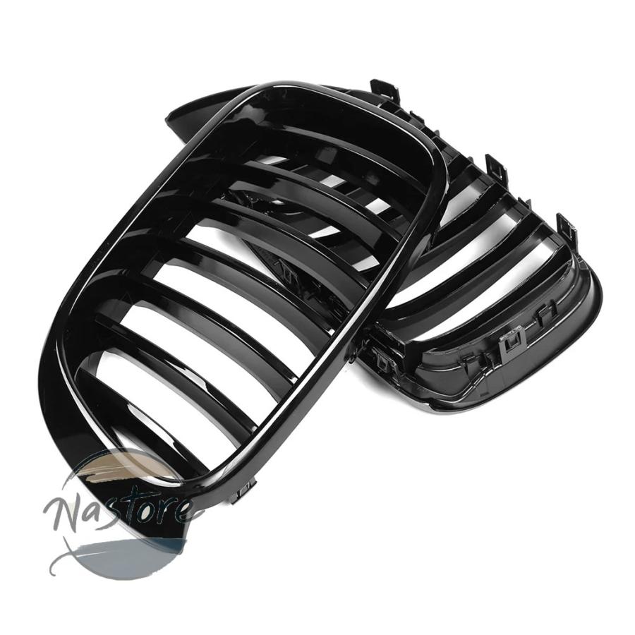 並行輸入品 BMW フロント 交換 光沢/マット仕上げ スポーツキドニーグリル x3 f25 x4 f26 2014-2017 シングルスラット レーシングバンパーグリル 部品_5