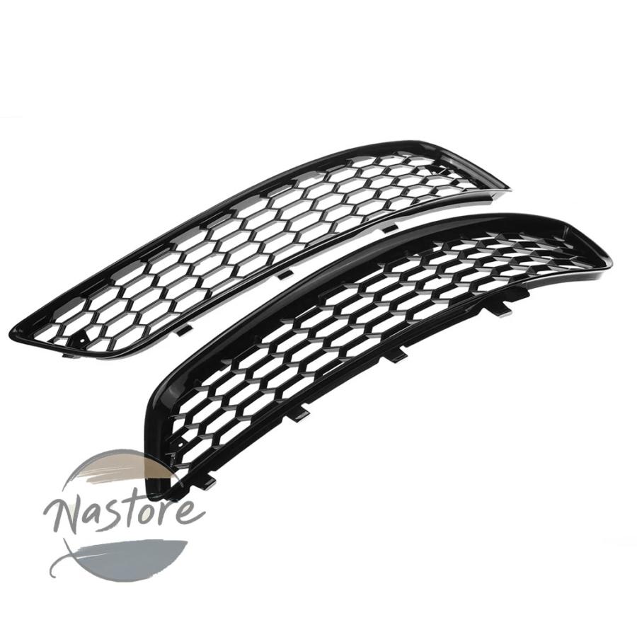並行輸入品 アウディ audi a3 カバー グリル フロント 光沢ハニカムメッシュ 8p 2009-2013 8p0807682j 8p0807681aaフォグライト カスタムパーツ 部品_3