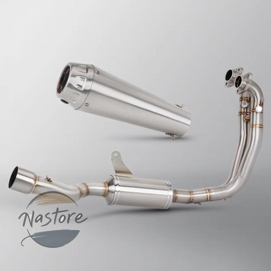 並行輸入品 バイク フロント マフラー aprilia rs660 tuono 660 2021-2024 フルエキゾーストシステム ステンレス スリップオン リンクパイプ 部品_3