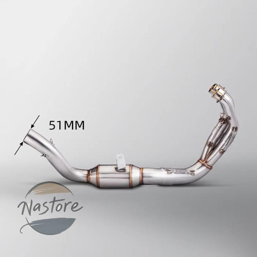 並行輸入品 ヤマハ バイク フロント マフラー 部品 カスタムパーツ アクセサリー mt09 fz09 xsr900 2021-2023 フル排気システム ミッドリンクパイプ カーボン_5