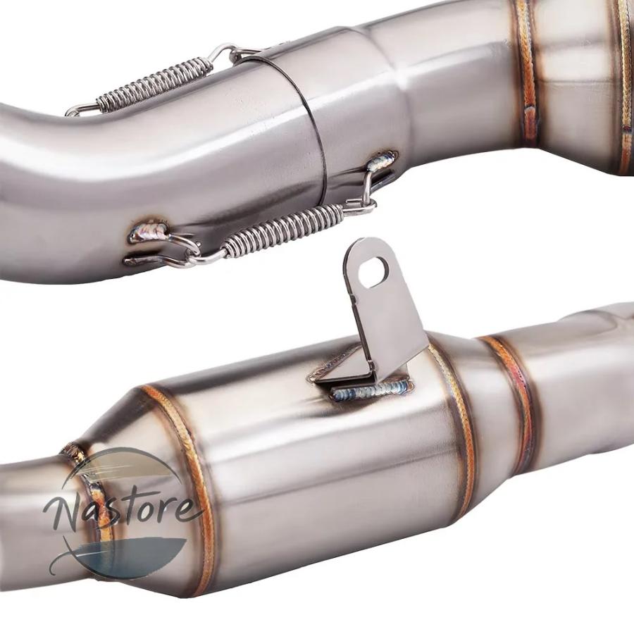 並行輸入品 ヤマハ バイク フロント マフラー 部品 カスタムパーツ アクセサリー mt09 fz09 xsr900 2021-2023 フル排気システム ミッドリンクパイプ カーボン_7