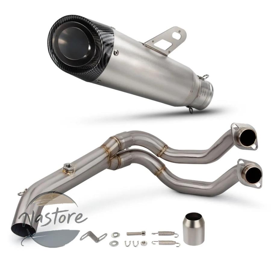 並行輸入品 バイク フロント マフラー 部品 カスタムパーツ アクセサリー カワサキ ニンジャ650 z650 2017-2025 排気フルシステム_6