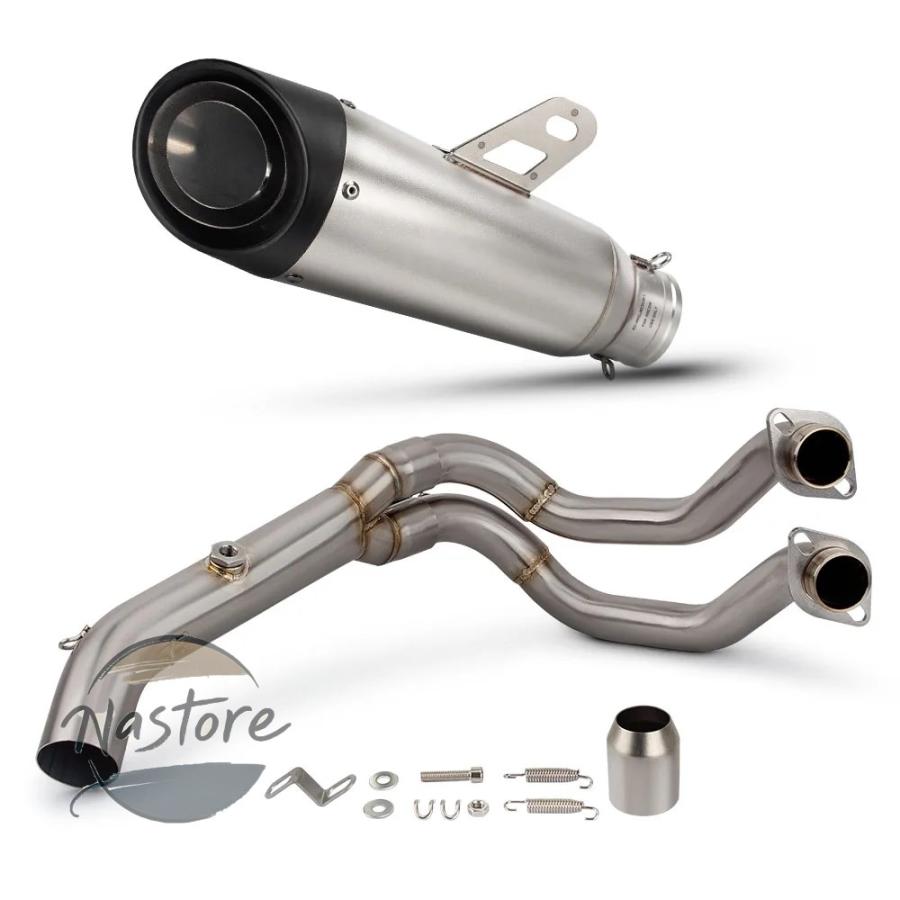 並行輸入品 バイク フロント マフラー 部品 カスタムパーツ アクセサリー カワサキ ニンジャ650 z650 2017-2025 排気フルシステム_7