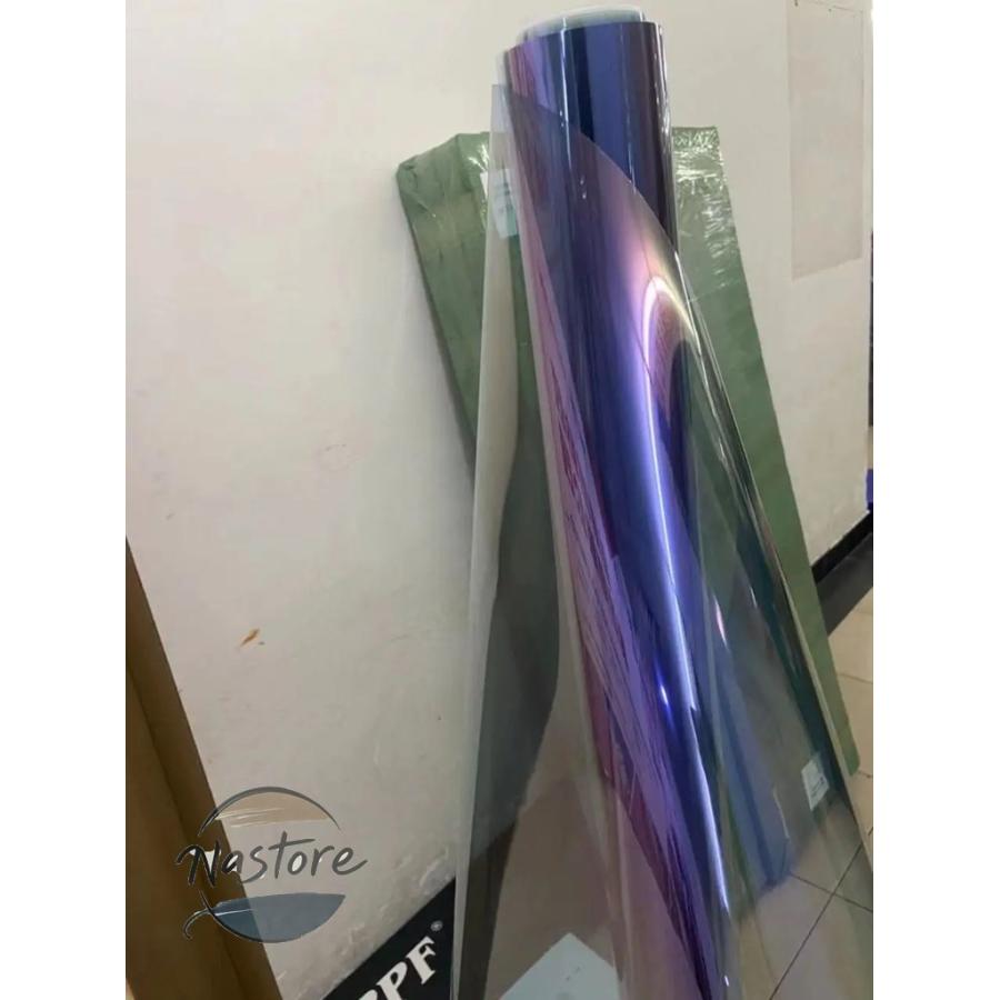 並行輸入品 1m×6m 80% カメレオンフィルム カーウィンドウ パープル カラーチェンジ ティントガラスステッカー ソーラーフィルム 部品 カスタムパーツ_3