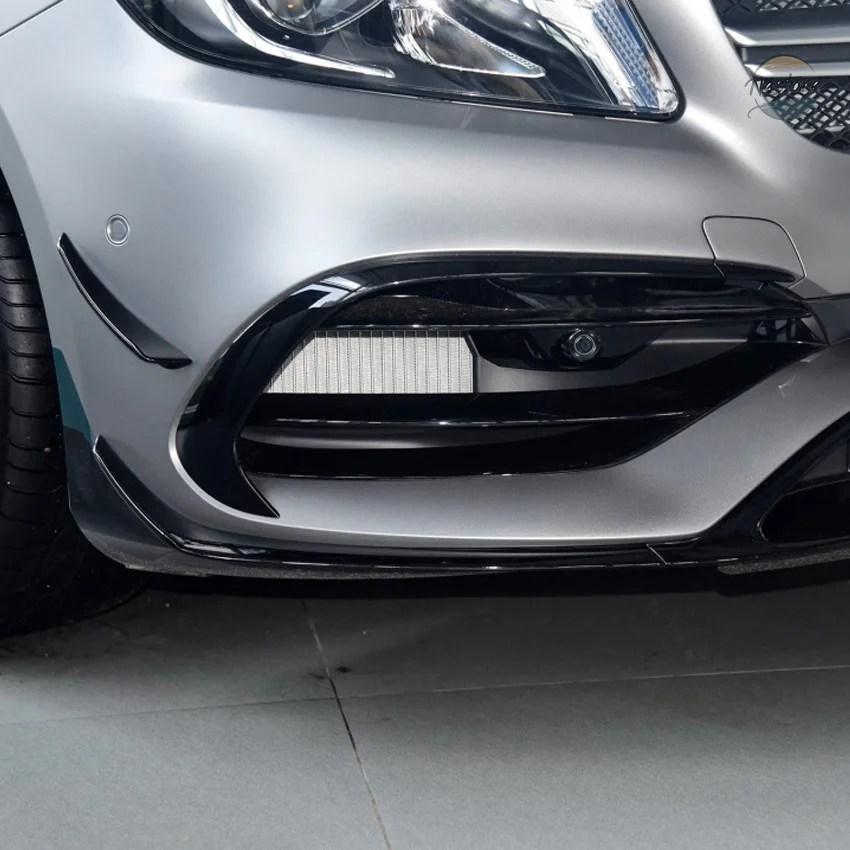 並行輸入品 フロント BENZ W176 A200 A250 A45 AMG ハッチバック スポーツ 2016-2018 グロスブラック バンパーの画像