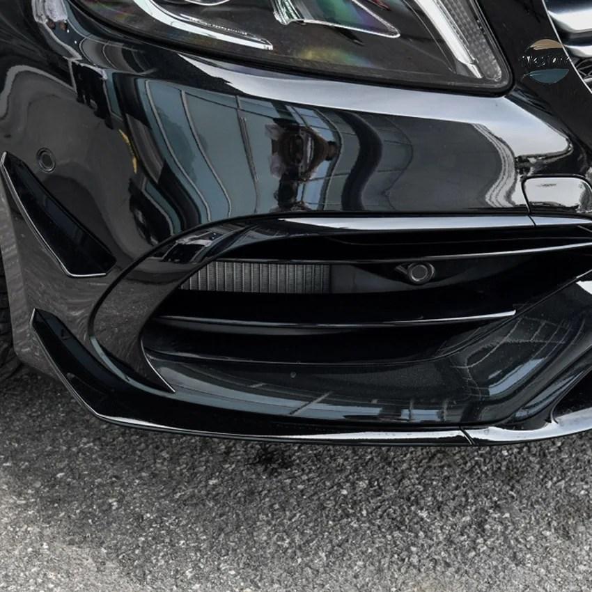 並行輸入品 フロント BENZ W176 A200 A250 A45 AMG ハッチバック スポーツ 2016-2018 グロスブラック バンパーの画像