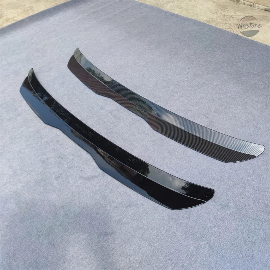 並行輸入品 ABS 光沢ブラックカーボンリップスポイラー SEAT LEON MK3 FR 2012-2020 5ドア ハッチバックの画像