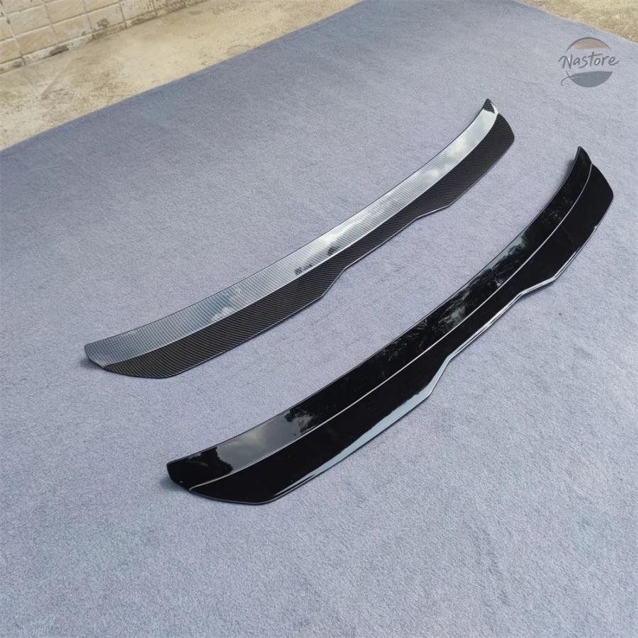 並行輸入品 ABS 光沢ブラックカーボンリップスポイラー SEAT LEON MK3 FR 2012-2020 5ドア ハッチバックの画像