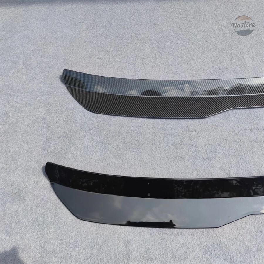 並行輸入品 ABS 光沢ブラックカーボンリップスポイラー SEAT LEON MK3 FR 2012-2020 5ドア ハッチバックの画像