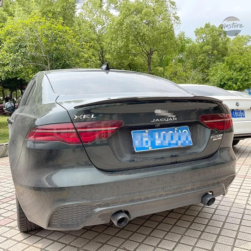 並行輸入品 カバー リア ジャガー XEL XE スポイラー M4 スタイル PU ソフトプラスチック 2018-2022 スポイラー ウィング トランクの画像