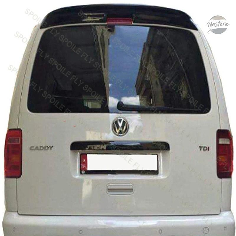 並行輸入品 リア VW フォルクスワーゲン VOLKSWAGEN キャディ MK2 2003〜2015年式 ABSスポイラー 光沢ブラック カーボンの画像