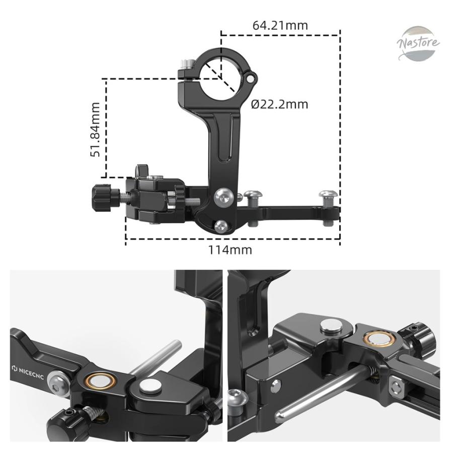 並行輸入品 ブレーキ KTM EXC 300 22MM 左サムアセンブリ EXC 250 EXCF 350 EXC 450 SX 125 SXFの画像