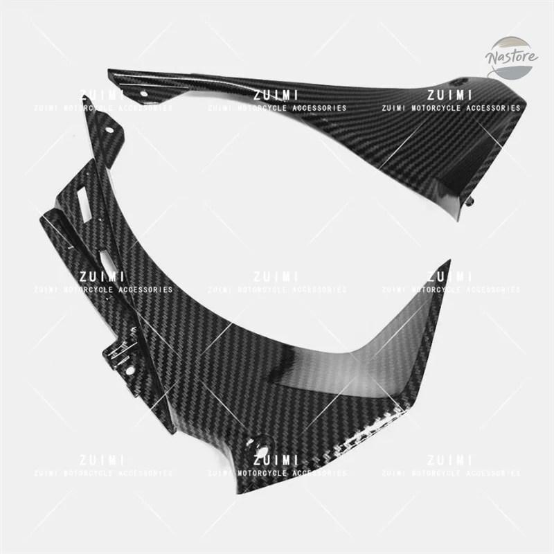 並行輸入品 カバー フロント 2019-2022 カワサキ ZX-6R カーボン パターンアッパーダッシュボードエアフェアリングシェル_3