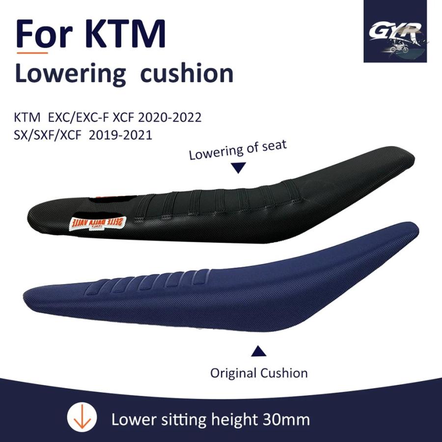 並行輸入品 バイク モトクロスベンチシート 30mmロワー ktm exc excf 