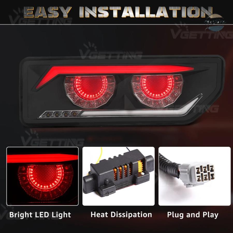 並行輸入品 スズキ スズキ リア ブレーキ スズキジムニー 2018 2019-2024 LEDテールランプアセンブリ ハザードライトの画像