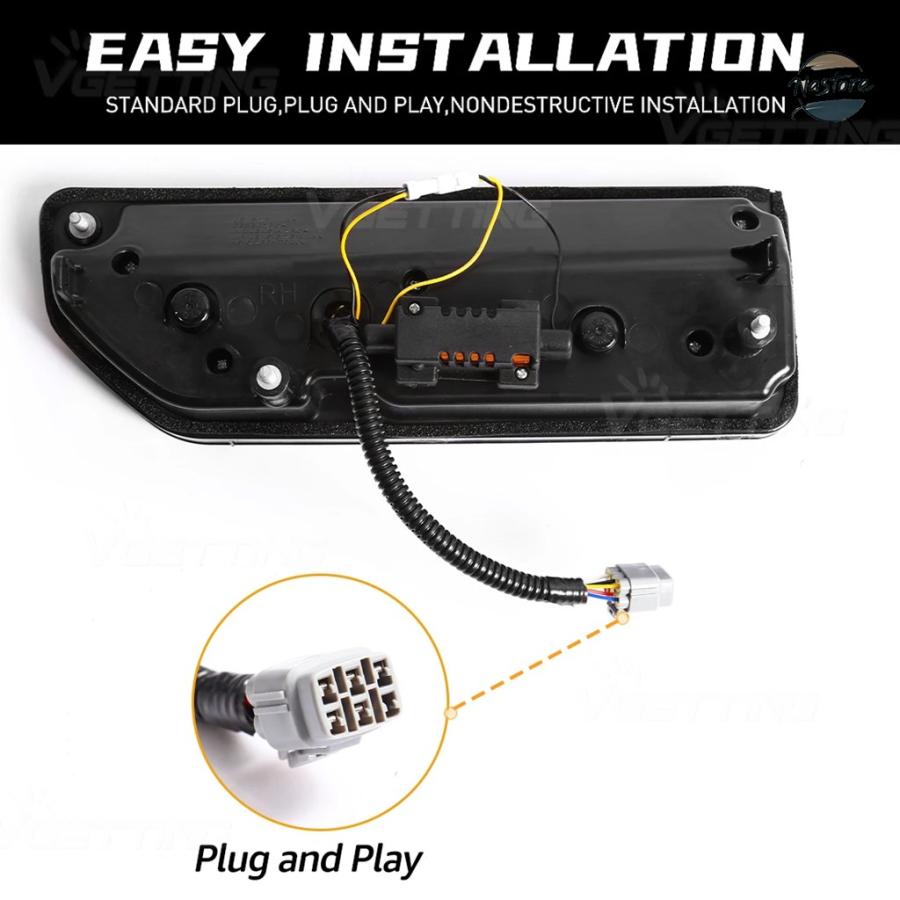 並行輸入品 スズキ スズキ リア ブレーキ スズキジムニー 2018 2019-2024 LEDテールランプアセンブリ ハザードライトの画像