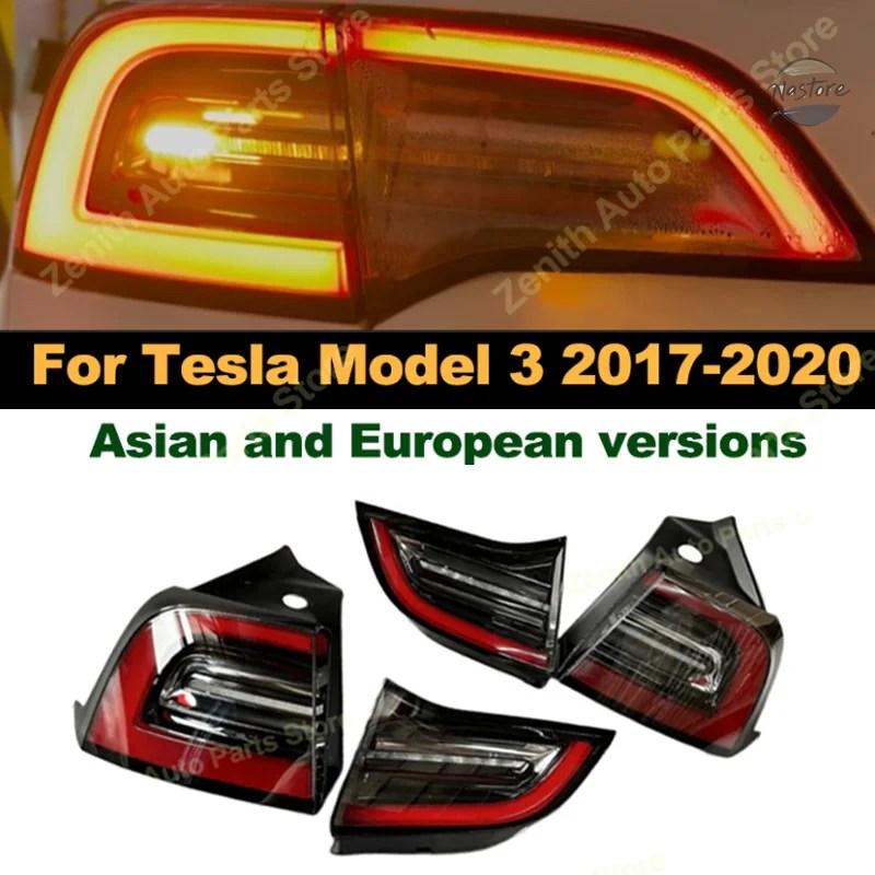 並行輸入品 リア 1077401 1077398 テスラ モデル3 テールライト ウィンカー リバース オートテールライトアセンブリ 2017-2020_1