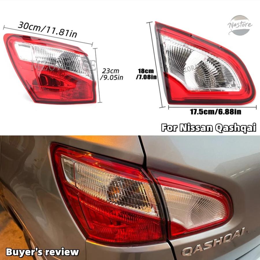 並行輸入品 日産 リア ブレーキ 日産 日産 QASHQAI 2008-2015 外側 テールライト EUバージョン フォグランプアクセサリー ハザード灯の画像