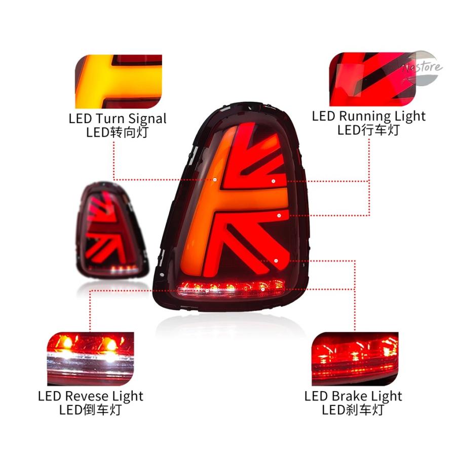 並行輸入品 BMW リア MINI COOPER R56 R57 R58 R59 LEDテールライト ライト 2007-2014年式 オートテールランプアセンブリ_3