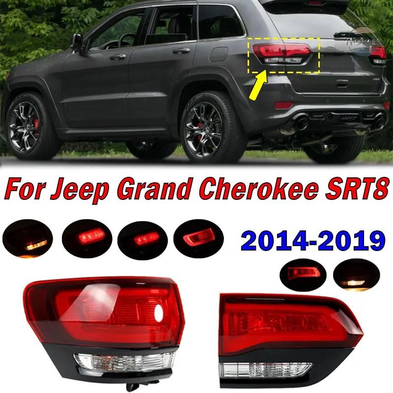 並行輸入品 リア ブレーキ ジープ グランドチェロキー SRT8 2014-2019 カーアクセサリー テールライト シグナルランプ テールランプアセンブリの画像