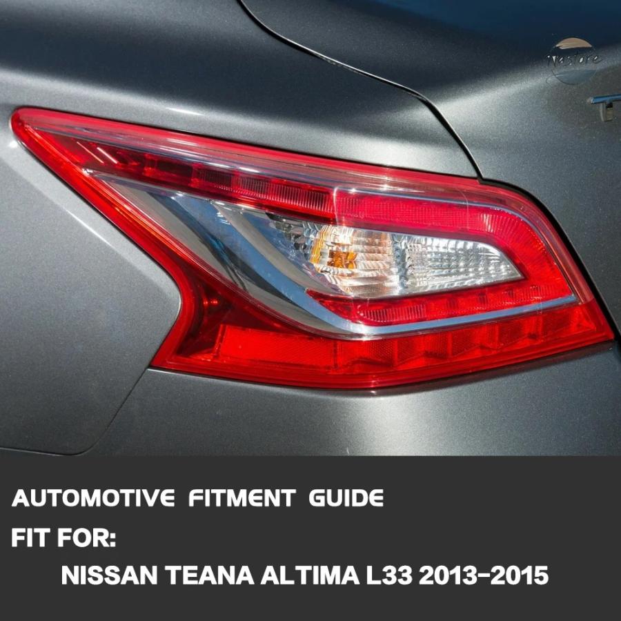 並行輸入品 日産 リア ブレーキ 左/右側テールランプ 日産 日産 ティアナ アルティマ L33 2013 2014 2015 テールライト ランプ付きの画像