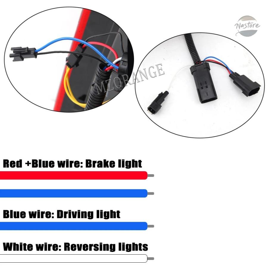 並行輸入品 リア ブレーキ ダッジ ラム 1500 2500 3500 2009-2018 LEDテールライト ライト ストップ ウィンカー フォグランプ_4