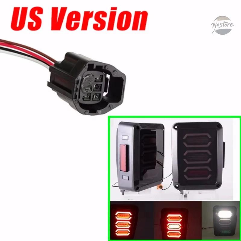 並行輸入品 ブレーキ LED テールライト スモークレンズ ジープ ラングラー 2007-2017 JK JKU ライト リバースライト シグナルライトの画像