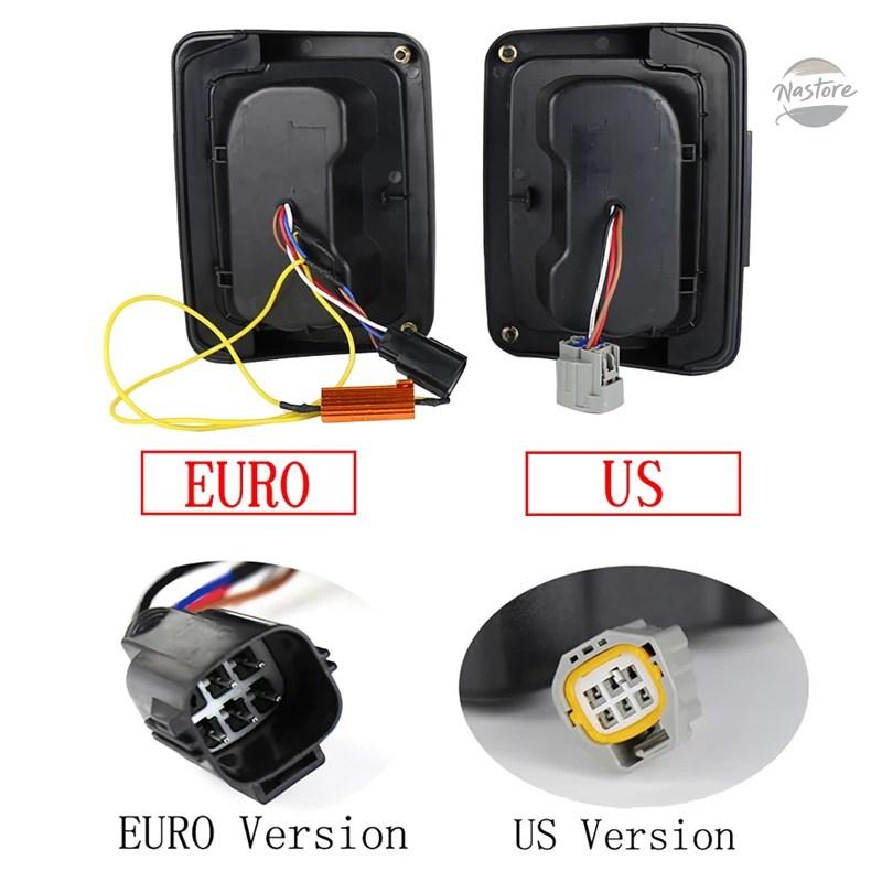 並行輸入品 リア ブレーキ ジープラングラー JK 2007~2017 LEDテールライト リバースウィンカーライト 1ペア US/EUバージョンの画像