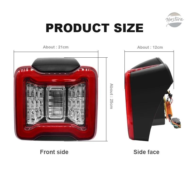 並行輸入品 リア ブレーキ EURS 2PCS WRANGLER JK 2007-2017 LEDテールライト デイタイムランニングライト_4