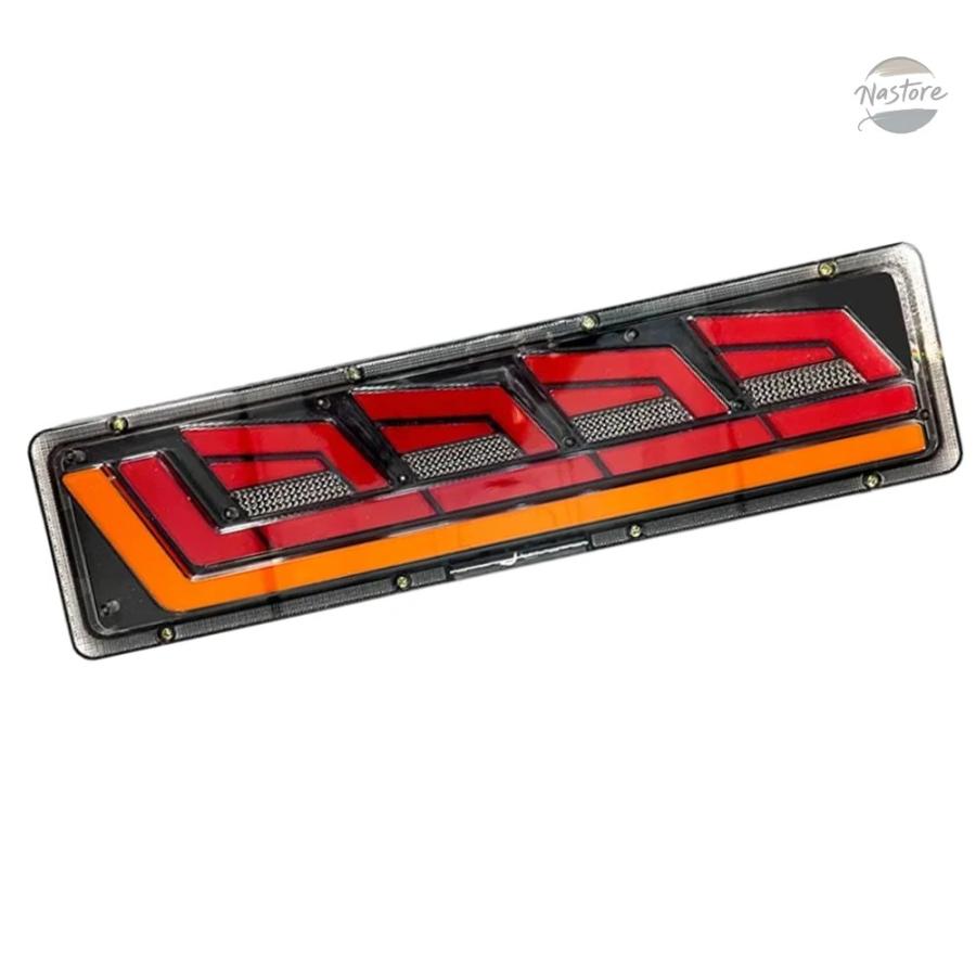 並行輸入品 24V 46CM LEDテールライトガイドライト 赤 白 黄 ライト 流れる方向 ー ウィンカーライト トラック トレーラーの画像