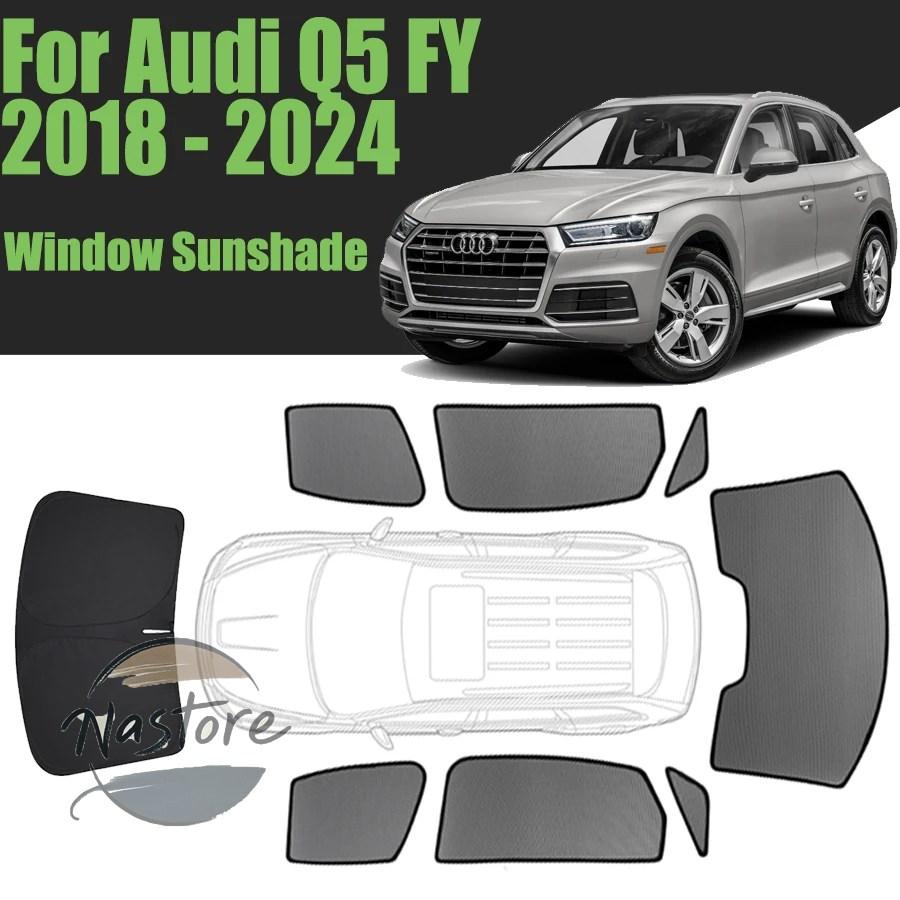 並行輸入品 アウディ フロント カスタムパーツ アウディ AUDI Q5 FY 2018 - 2024 カーウィンドウサンシェード マグネットカーテンメッシュウィンドシ_1