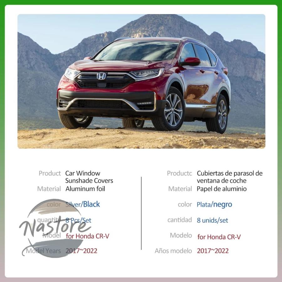 並行輸入品 ホンダ カバー フロント ホンダ CR-V CRV 5 RW RT RY 2017~2022 サンシェード サイド ガラス カーテンの画像