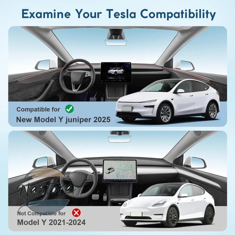 並行輸入品 2025年式テスラ モデルY サンシェードルーフ ジュニパー