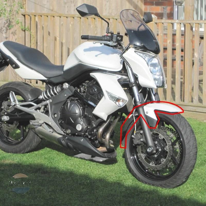 並行輸入品 フロント ホイール ガード カワサキ ER-6N ER 6N 2009 2010 2011 フェンダー マッドスプラッシュ フェアリングの画像