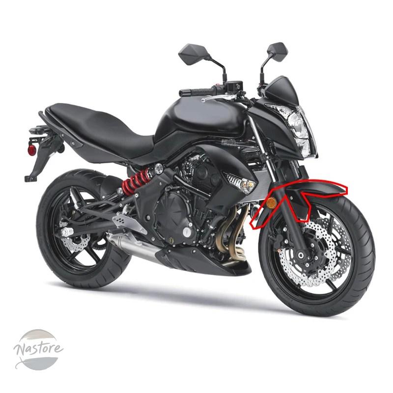 並行輸入品 フロント ホイール ガード カワサキ ER-6N ER 6N 2009 2010 2011 フェンダー マッドスプラッシュ フェアリングの画像
