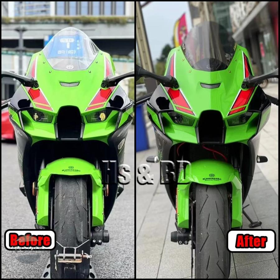 並行輸入品 バイク カバー カワサキ zx-10r ウインドシールド 高調整 ウインドスクリーン 拡大 ウインドスポイラー 部品 カスタムパーツ アクセサリーの画像