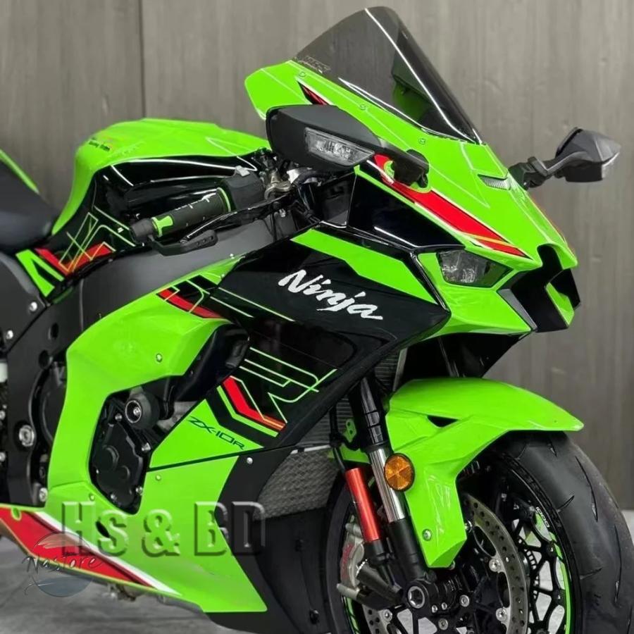 並行輸入品 バイク カバー カワサキ zx-10r ウインドシールド 高調整 ウインドスクリーン 拡大 ウインドスポイラー 部品 カスタムパーツ アクセサリーの画像