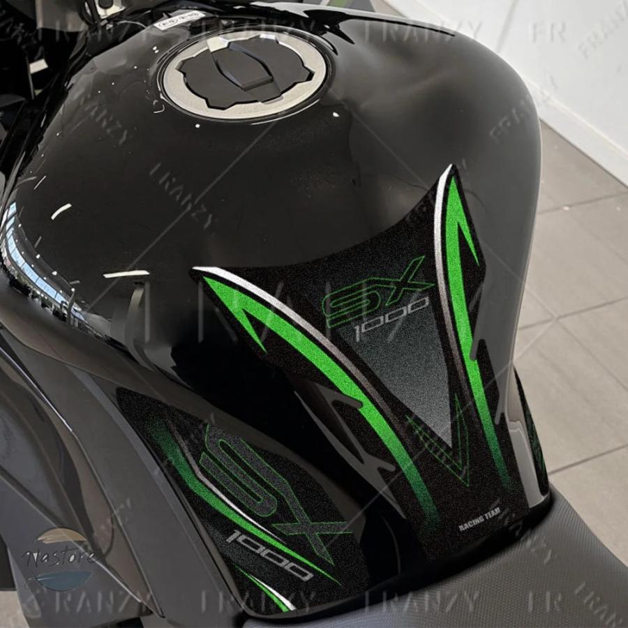 並行輸入品 バイク カスタムパーツ 3m 燃料タンクパッドステッカー プロテクター 滑り止め デカール アクセサリー ニンジャ 1000sx sx 部品 カスタムパーツ_8