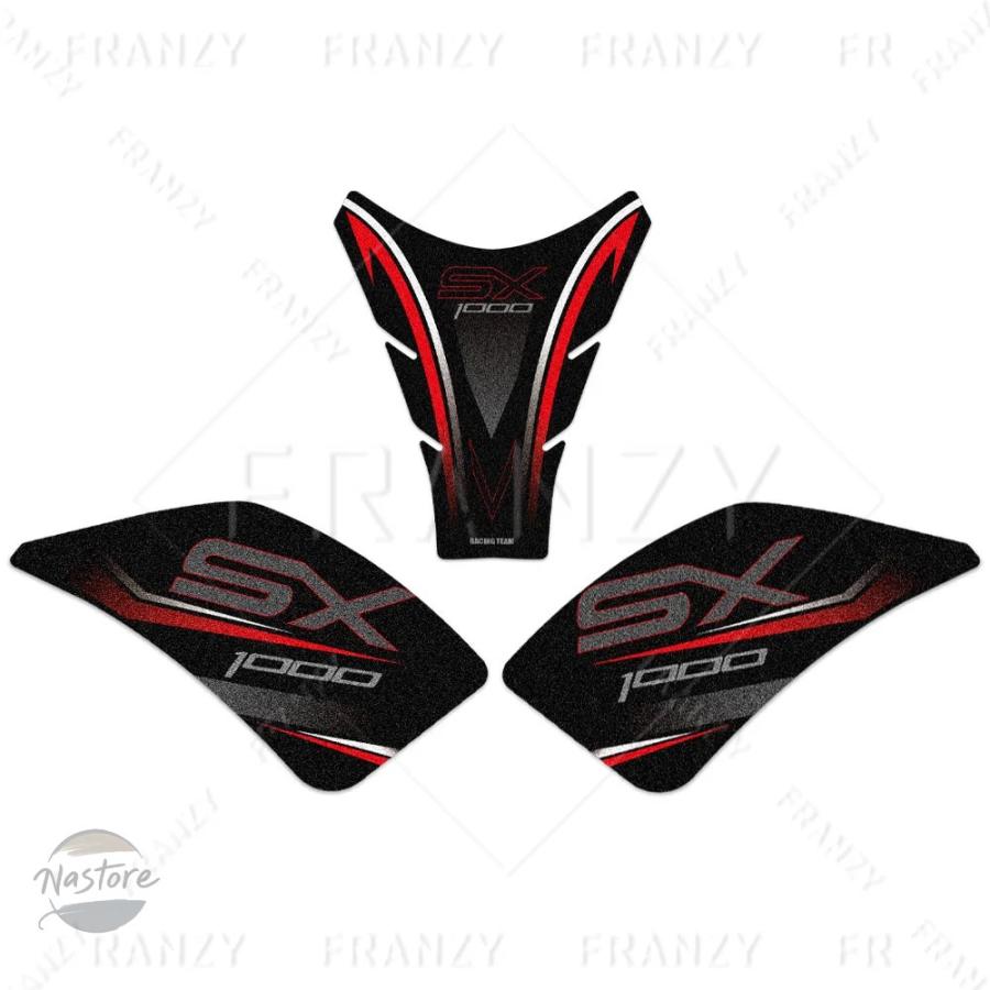 並行輸入品 バイク カスタムパーツ 3m 燃料タンクパッドステッカー プロテクター 滑り止め デカール アクセサリー ニンジャ 1000sx sx 部品 カスタムパーツ_9