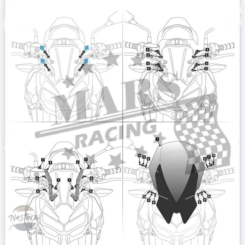 並行輸入品 バイク カスタム カワサキ z900 ウィンドスクリーン ウィンドシールド アクセサリー 2020 2021 2022 部品 カスタムパーツ