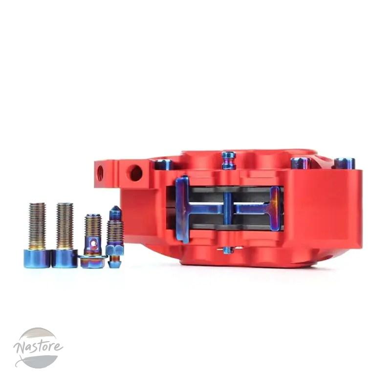 並行輸入品 スズキ suzuki バイク ブレーキ ヤマハ ビッグ4ピストンディスクキャリパーポンプ40mmピッチング fast 53mmブラケット カワサキ 部品の画像